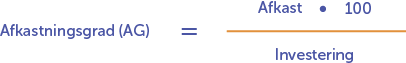 Formel for afkastningsgrad