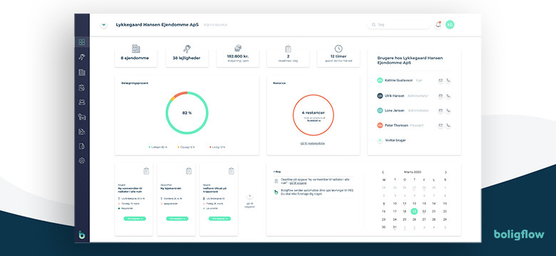 App screenshot: Boligflow