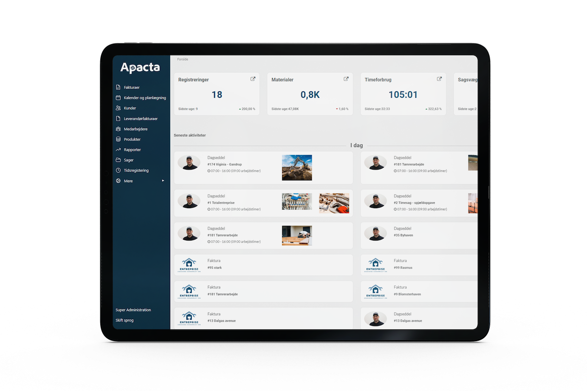 App screenshot: Apacta